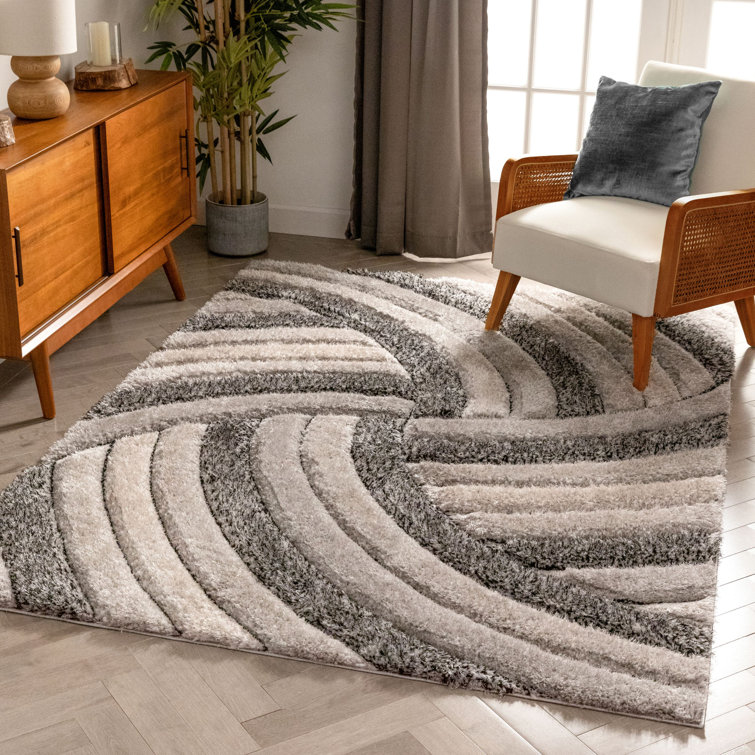 Well Woven San Francisco Geometric Shag Blue/Gray Area Rug & Reviews